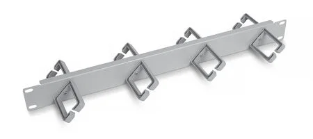 Cabeus JB08-1U-45-GY (10631c) Горизонтальный 1U кабельный органайзер 19" Серый