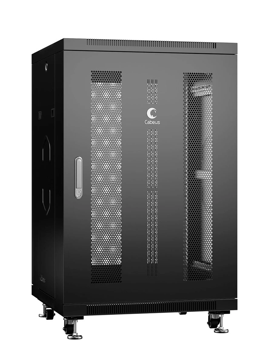 Cabeus ND-05C-18U60/80-BK (8562c) Напольный 18U телекоммуникационный шкаф 19"