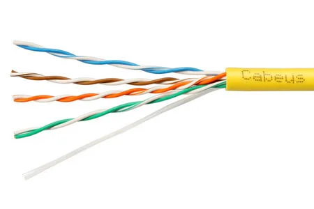 UTP-4P-Cat.5e-SOLID-YL (7251c)
