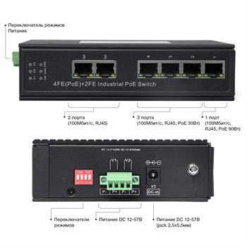 Коммутатор Amatek AN-SX6P4A