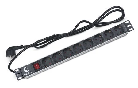 Cabeus PDU-8P-2EU (7297c) Горизонтальный блок розеток 19" , до 16А