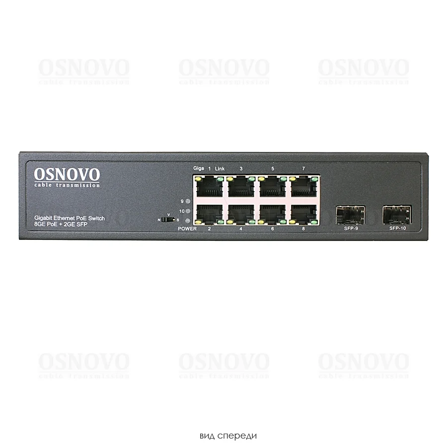 Коммутатор OSNOVO SW-80802(150W)