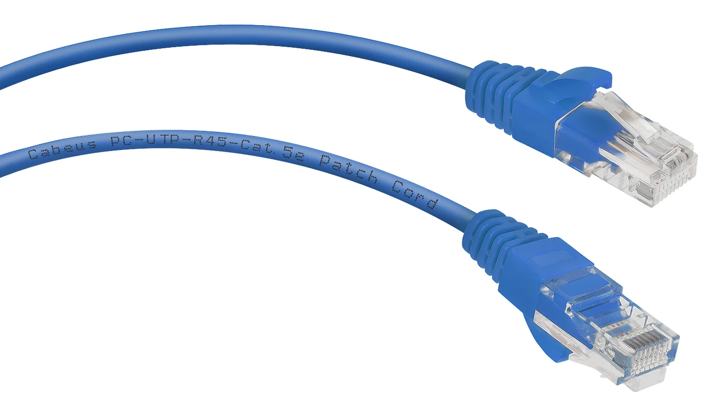 Патч-корд Cabeus PC-UTP-RJ45-Cat.5e-3m-BL (7462c)