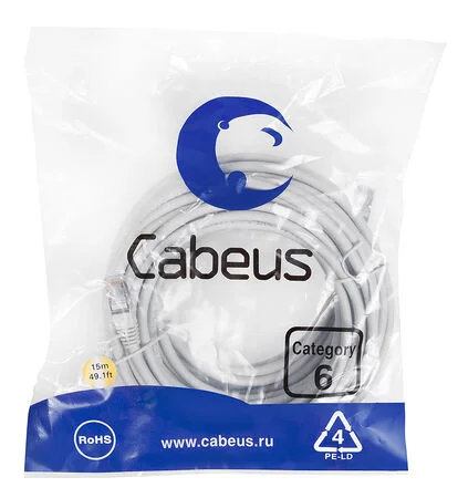 Патч-корд Cabeus PC-FTP-RJ45-Cat.6-15m-LSZH (7914c)