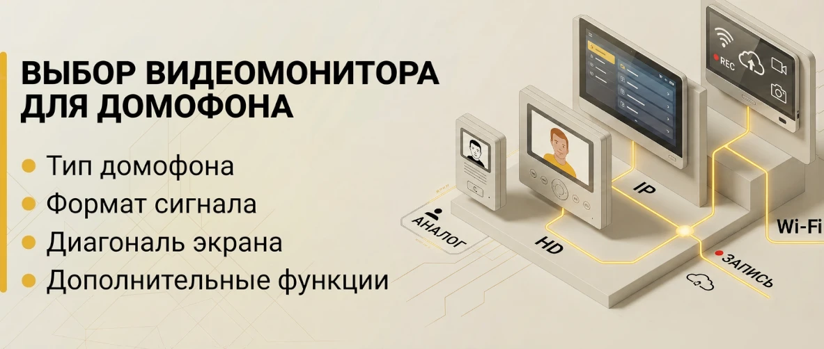 Как выбрать монитор для видеодомофона