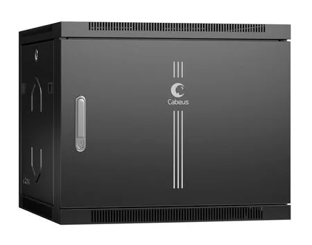 Cabeus SH-05F-9U60/60m-BK (8590c) Настенный 9U телекоммуникационный шкаф 19"