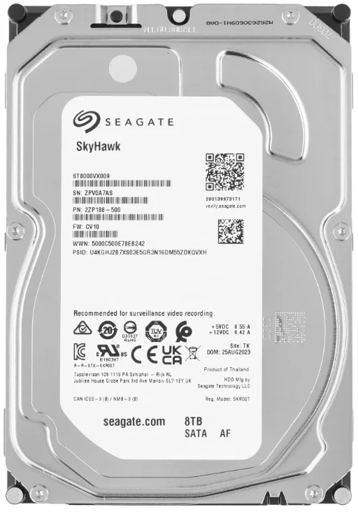 Жесткий диск HDD SEAGATE ST8000VX009, 8 ТБ, 256 МБ, 7200 об/мин