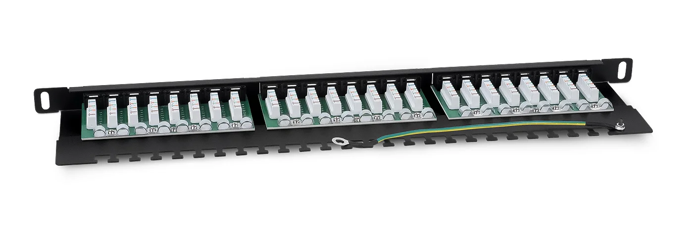 Cabeus PLHD-24-Cat.5e-Dual-90-0,5U (9666c) Патч-панель 19"  на 24 порта