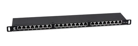 Cabeus PLHD-24-Cat.6a-SH-Dual-0,5U (9652c) Патч-панель 19"  на 24 порта
