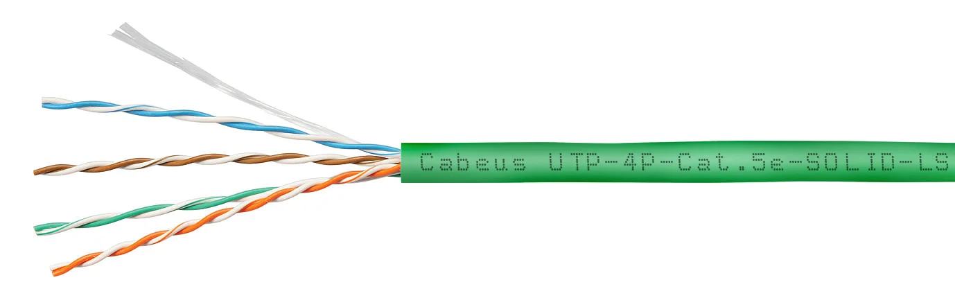 UTP-4P-Cat.5e-SOLID-LSZH-GN-100 (9779c-5)