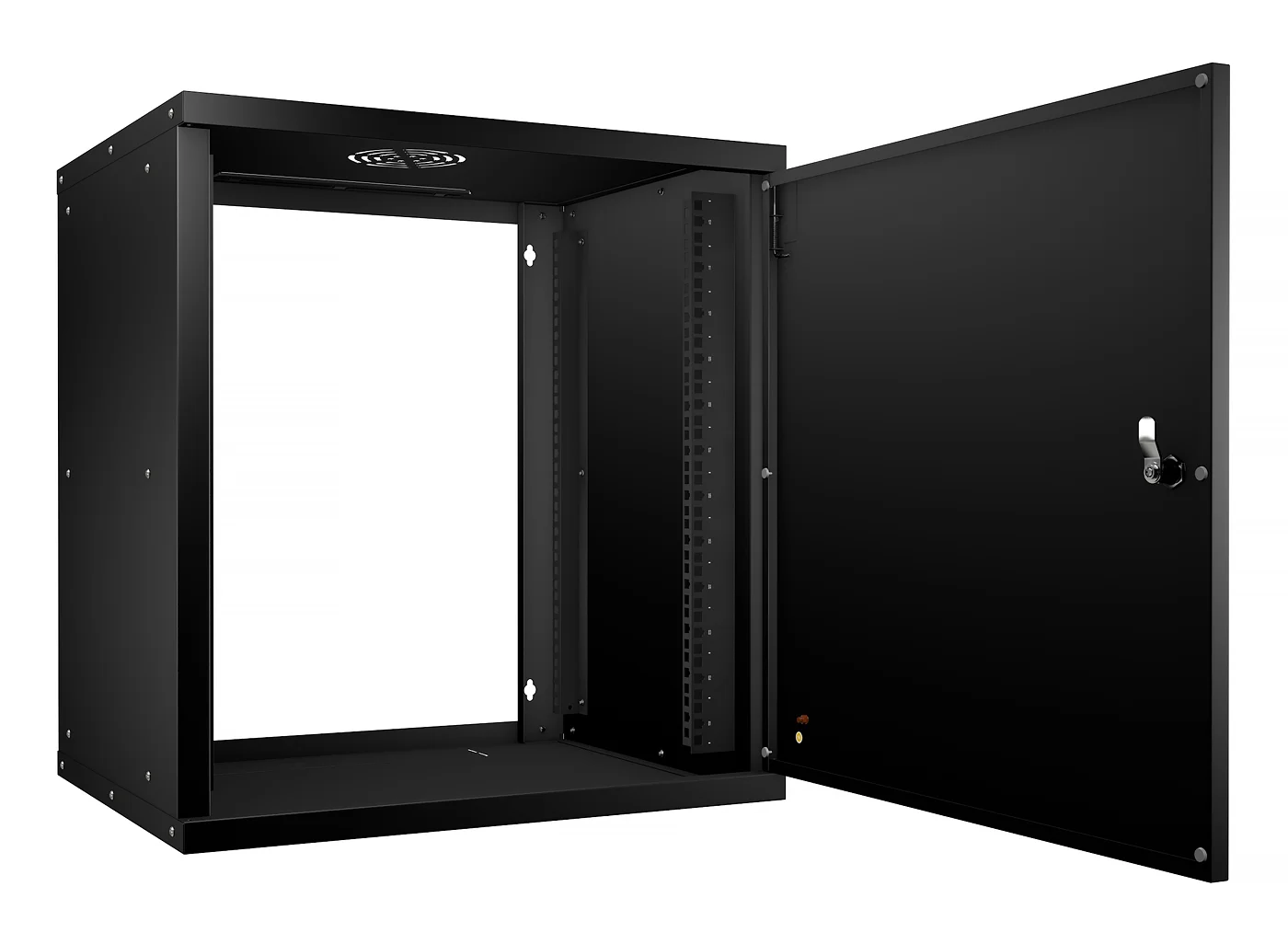 Cabeus WSC-05D-12U55/45m-BK (10182c) Настенный 12U телекоммуникационный шкаф 19"