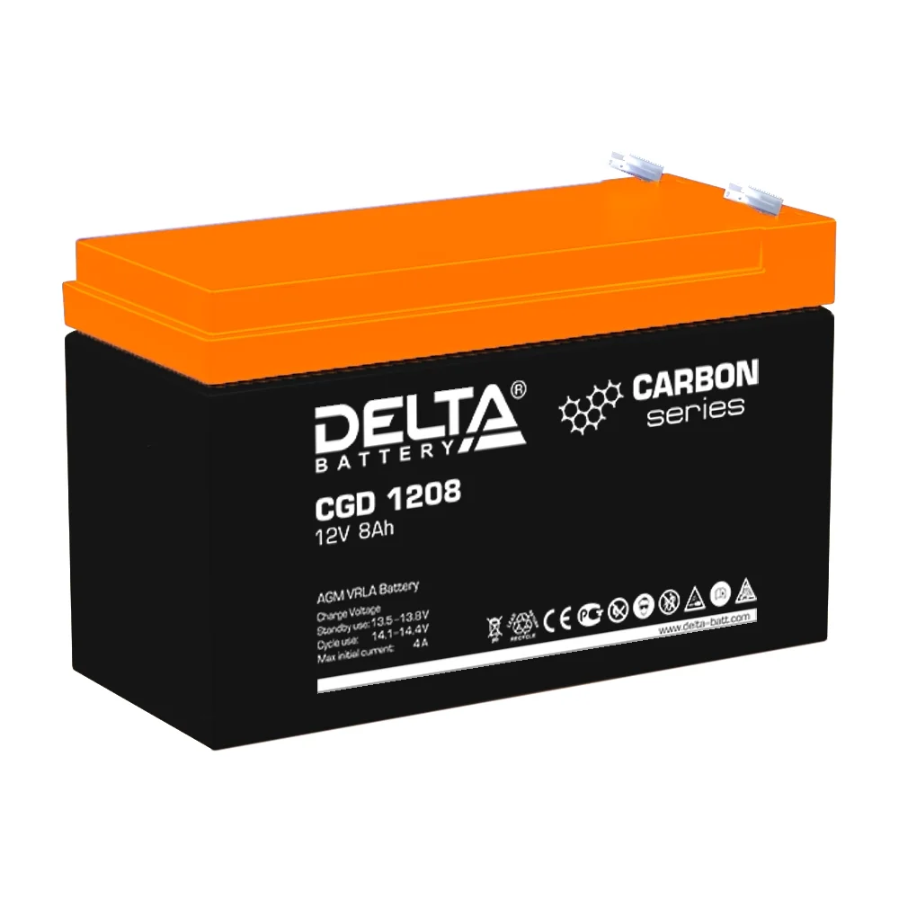 Аккумулятор Delta CGD 1208 AGM (12 В / 8 Ач)