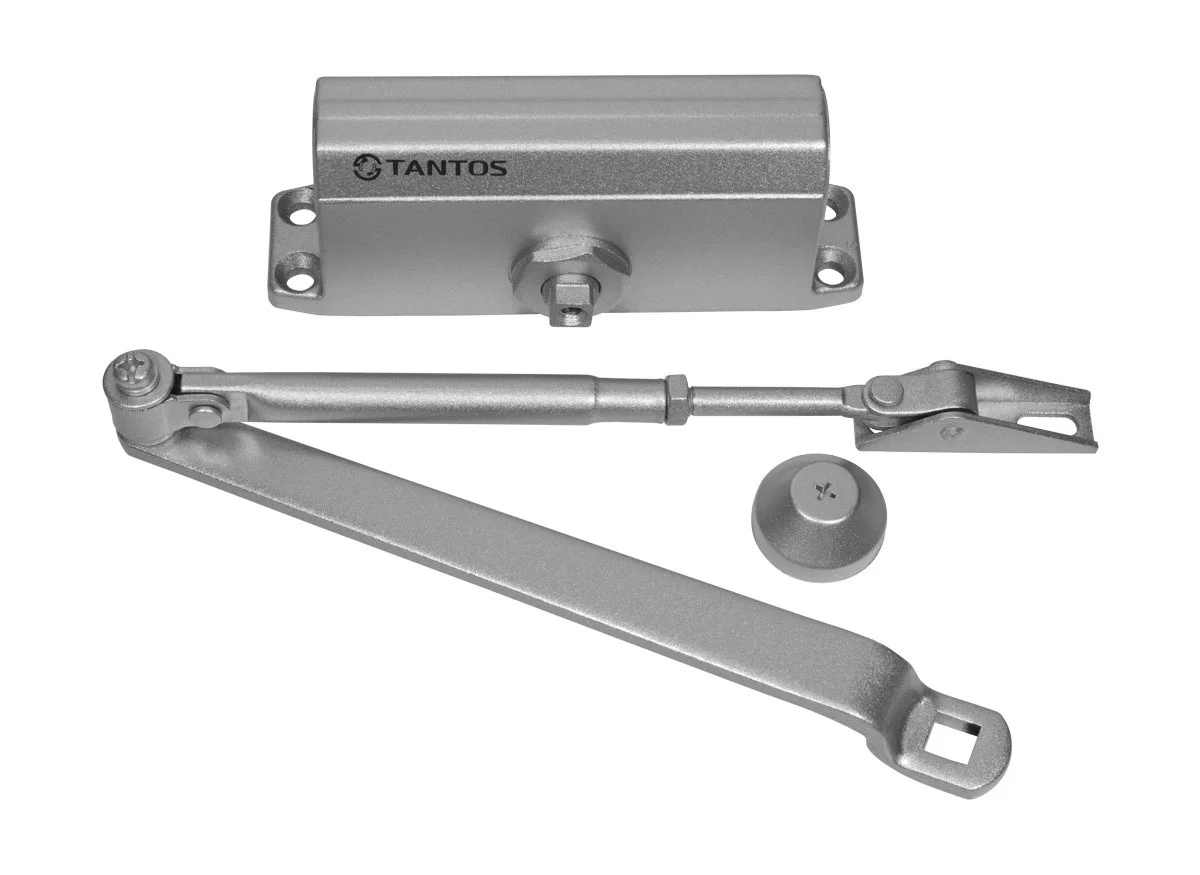 Дверной доводчик Tantos TS-DC065 серебро до 75 кг, EN3