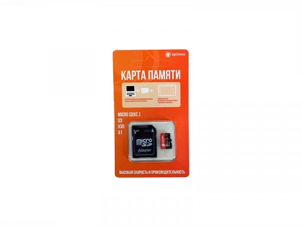 Жесткий диск microSD Optimus MicroSDXC 256Gb, 256 ГБ