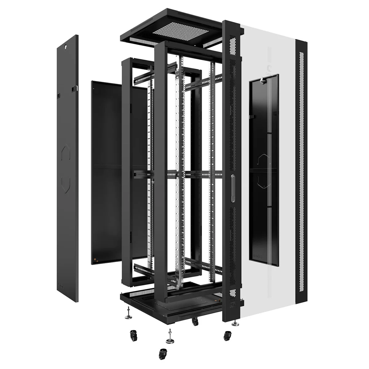 Cabeus SH-05C-37U60/100-BK (8543c) Напольный 37U телекоммуникационный шкаф 19"