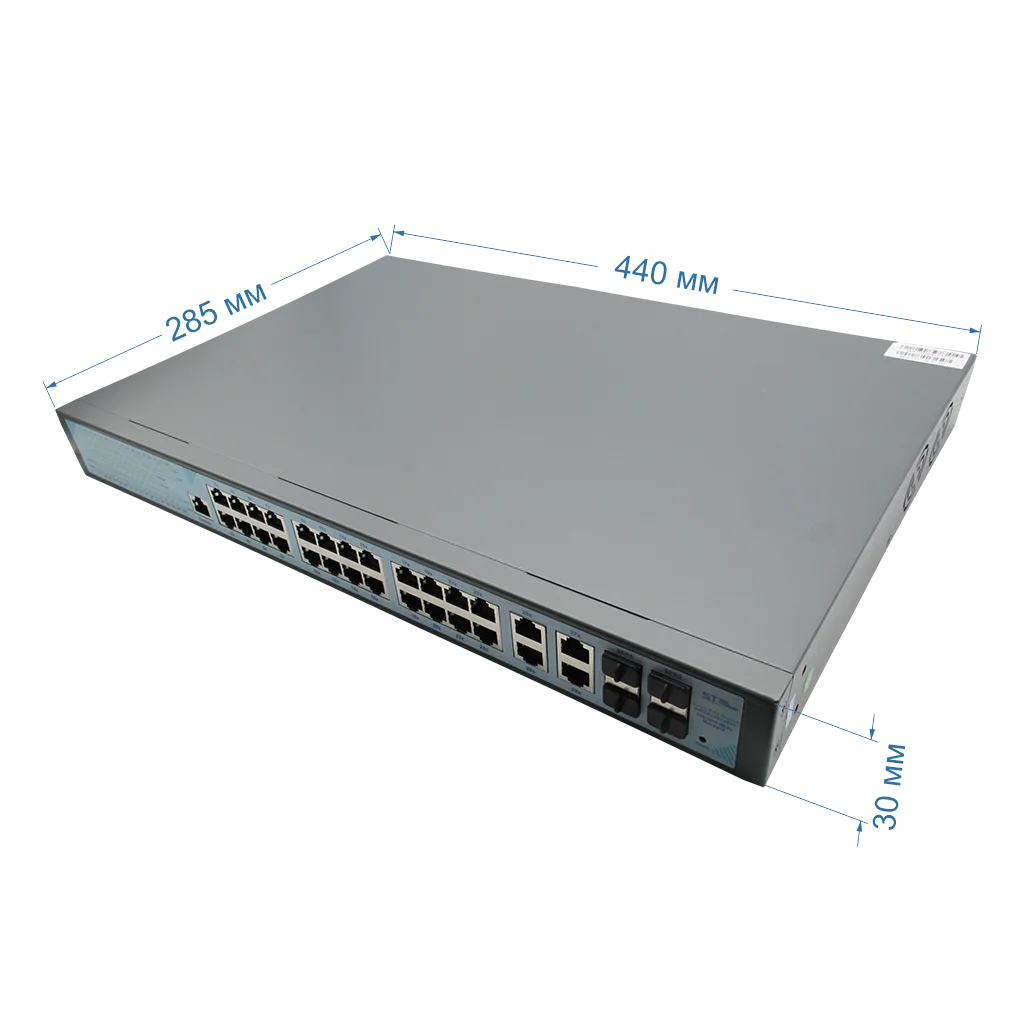 Коммутатор Space Technology ST-S324POE(24G/4G/4S/1C/400W/A) PRO M