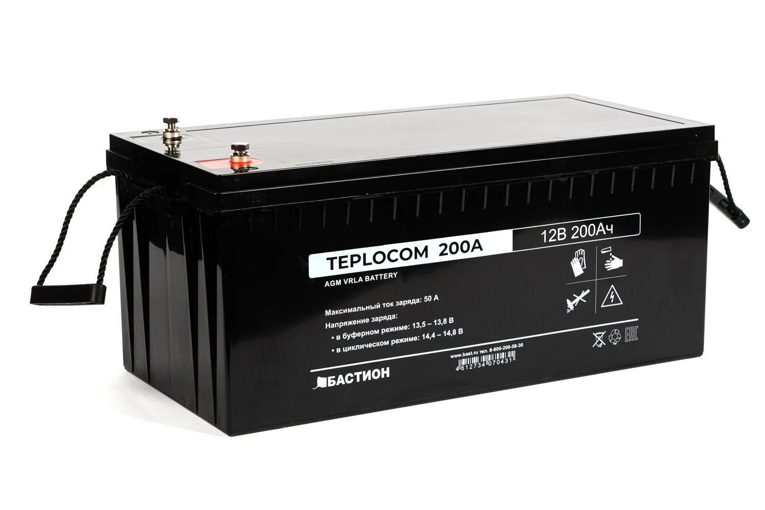 Аккумулятор Бастион АКБ TEPLOCOM 200Ач AGM (12 В / 200 Ач)