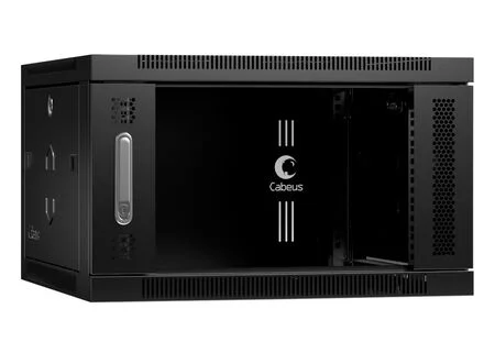 Cabeus SH-05F-6U60/35-BK (8608c) Настенный 6U телекоммуникационный шкаф 19"