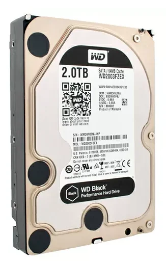 Жесткий диск HDD Western Digital WD2003FZEX, 2 ТБ, 64 МБ, 7200 об/мин