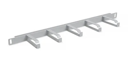 Cabeus JB08-0,5U-GY (10627c) Горизонтальный 0,5U кабельный органайзер 19" Серый