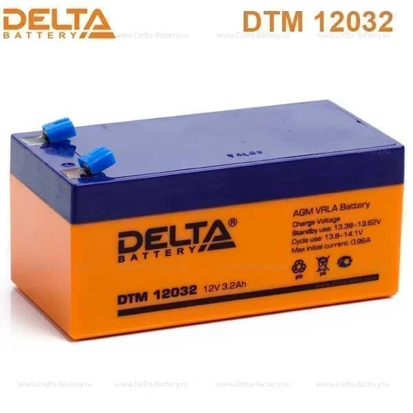 Аккумулятор Delta DTM 12032 AGM (12 В / 3,2 Ач)