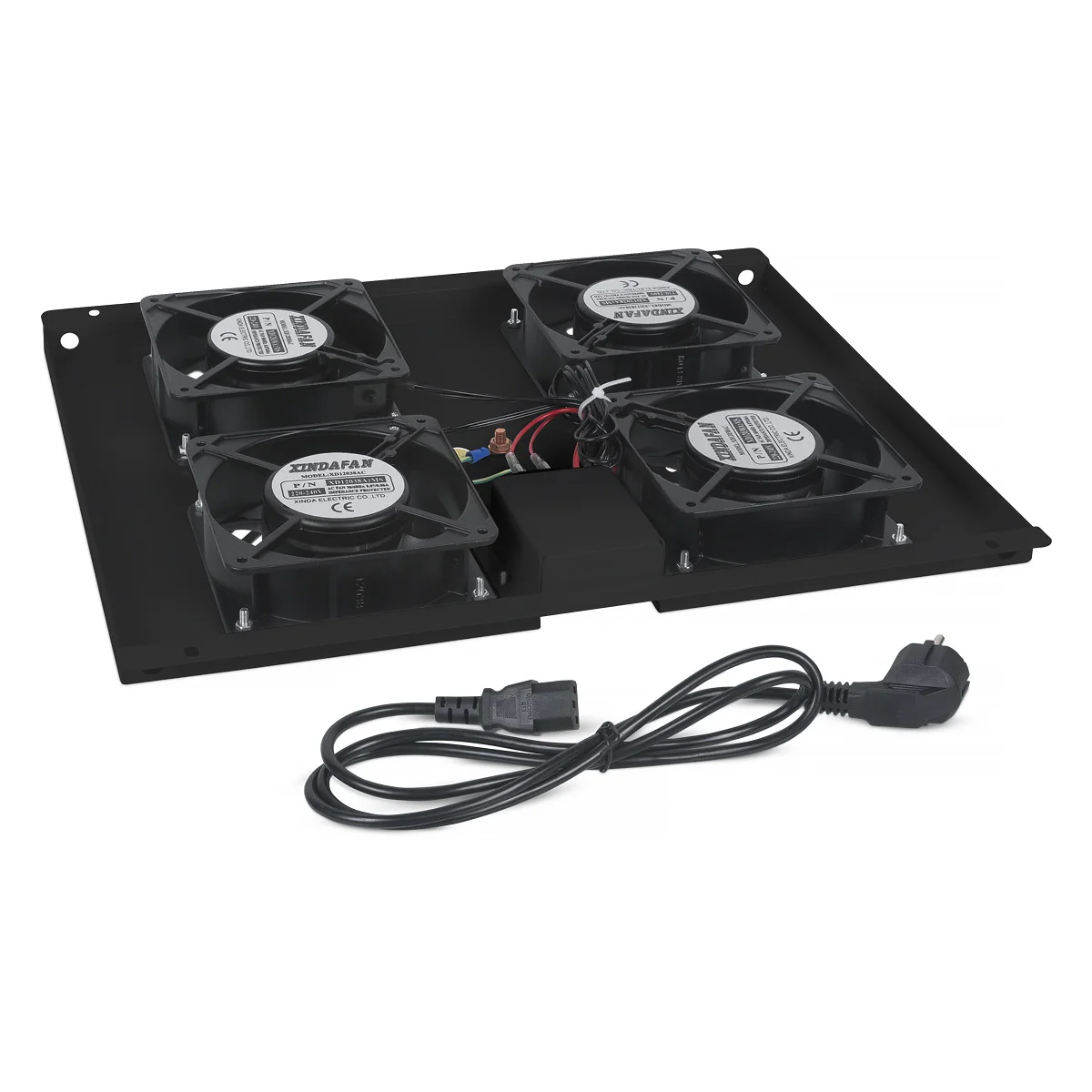 Cabeus TRAY-60-BK (8612c) вентиляторный модуль, с 4 вентиляторами