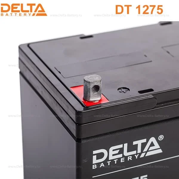 Аккумулятор Delta DT 1275 AGM (12 В / 75 Ач)