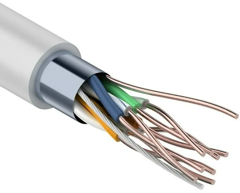 Кабель FTP 4PR x0,48 Standard (Cu) CAT5E PVC серый 305м Tantos