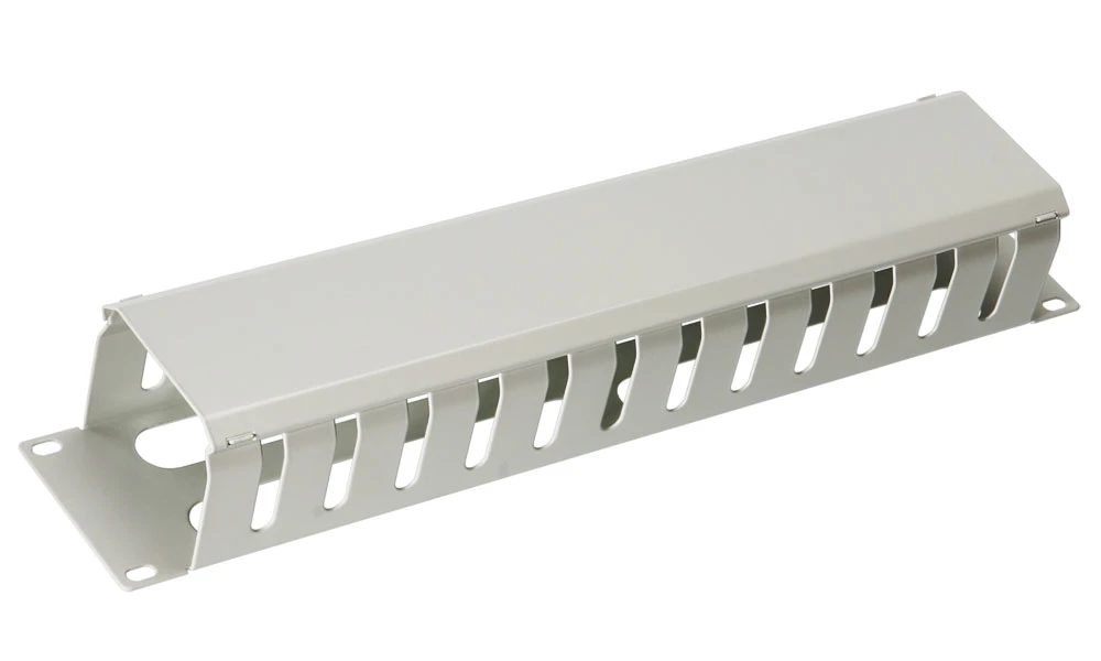 Cabeus JB07-2U-GY (7770c) Горизонтальный 2U кабельный органайзер 19" Серый