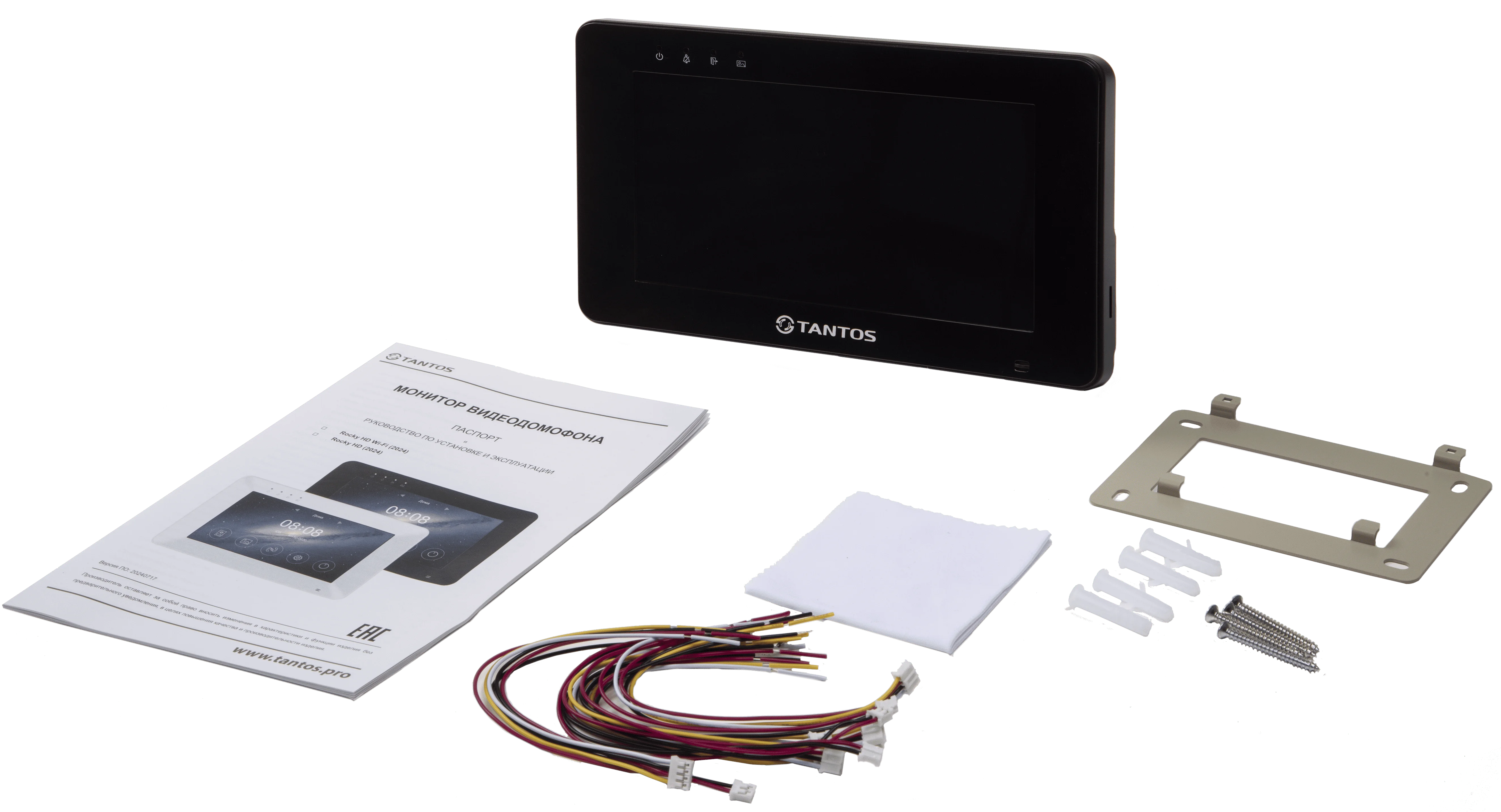 Монитор видеодомофона Tantos Rocky HD Wi-Fi (Black)