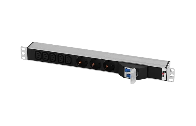 Rem R-32-3S-5C13-A-440-K Горизонтальный блок розеток 19" до 32А
