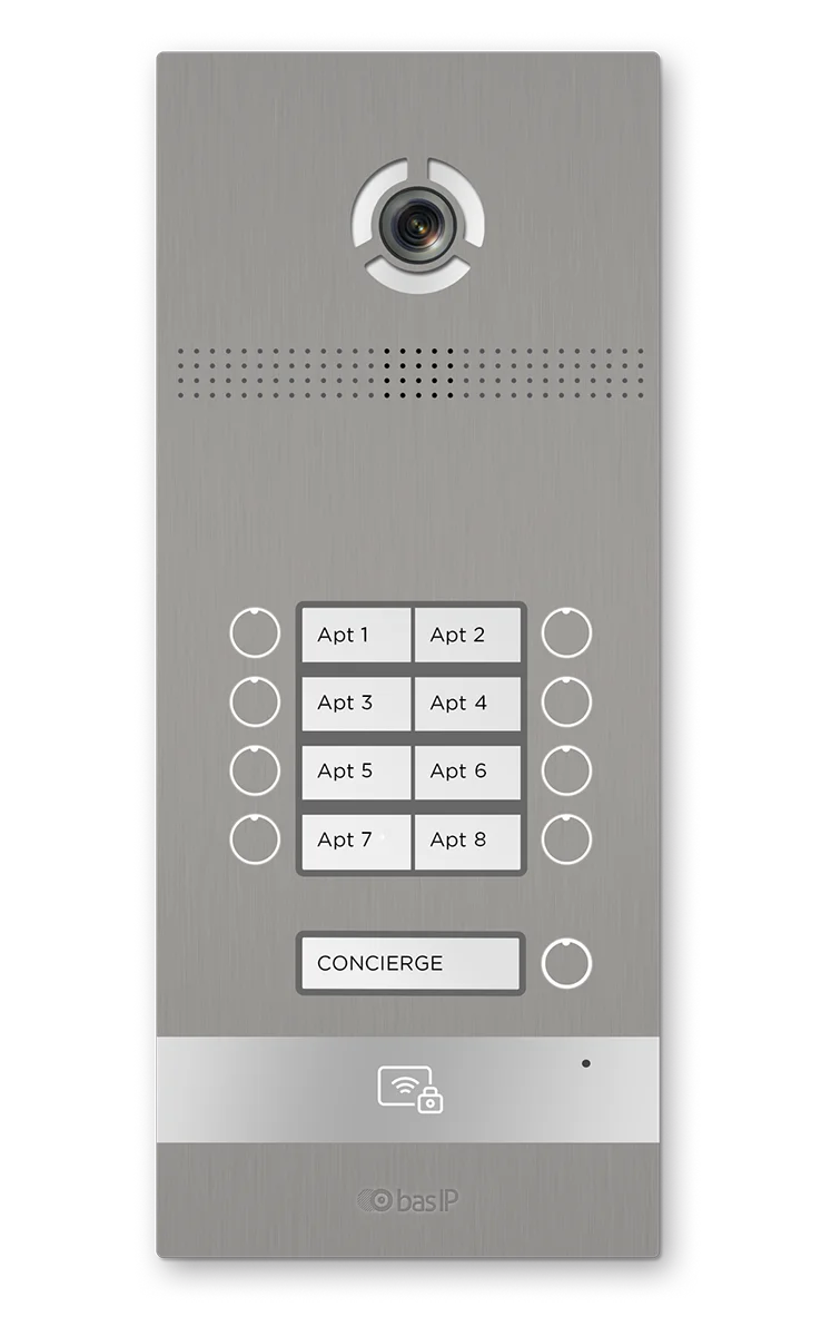 Вызывная панель BAS-IP BI-08FB SILVER