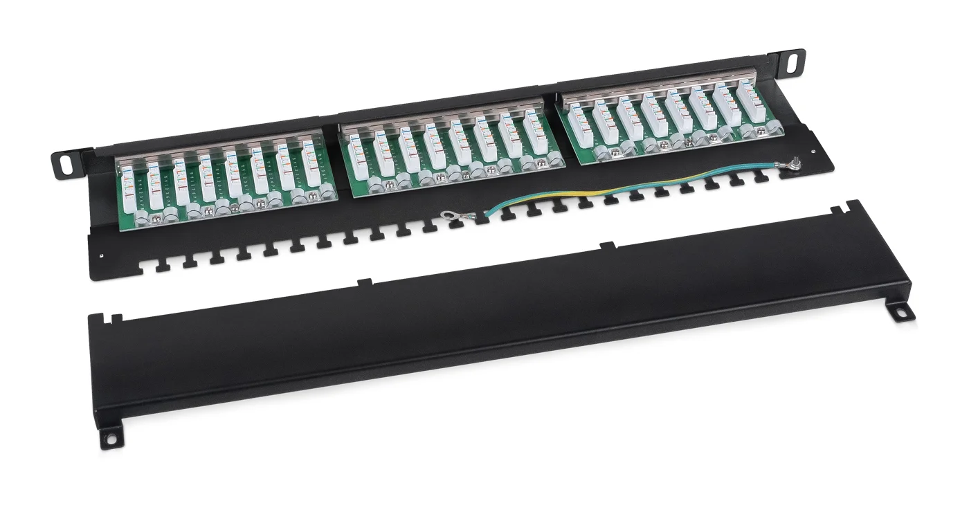 Cabeus PLHD-24-Cat.6-SH-Dual-0,5U (9651c) Патч-панель 19"  на 24 порта