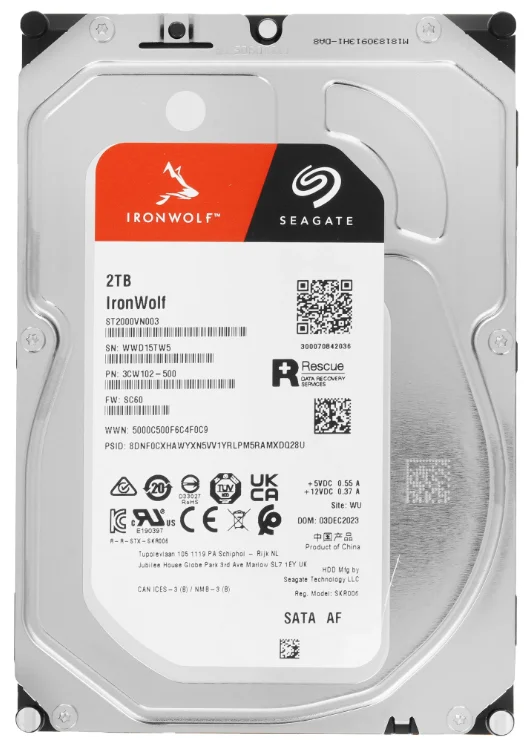 Жесткий диск HDD SEAGATE ST2000VN003, 2 ТБ, 256 МБ, 5900 об/мин