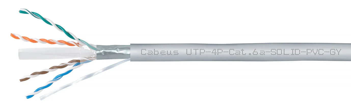 UTP-4P-Cat.6a-SOLID-PVC-GY-100 (11373c-5)