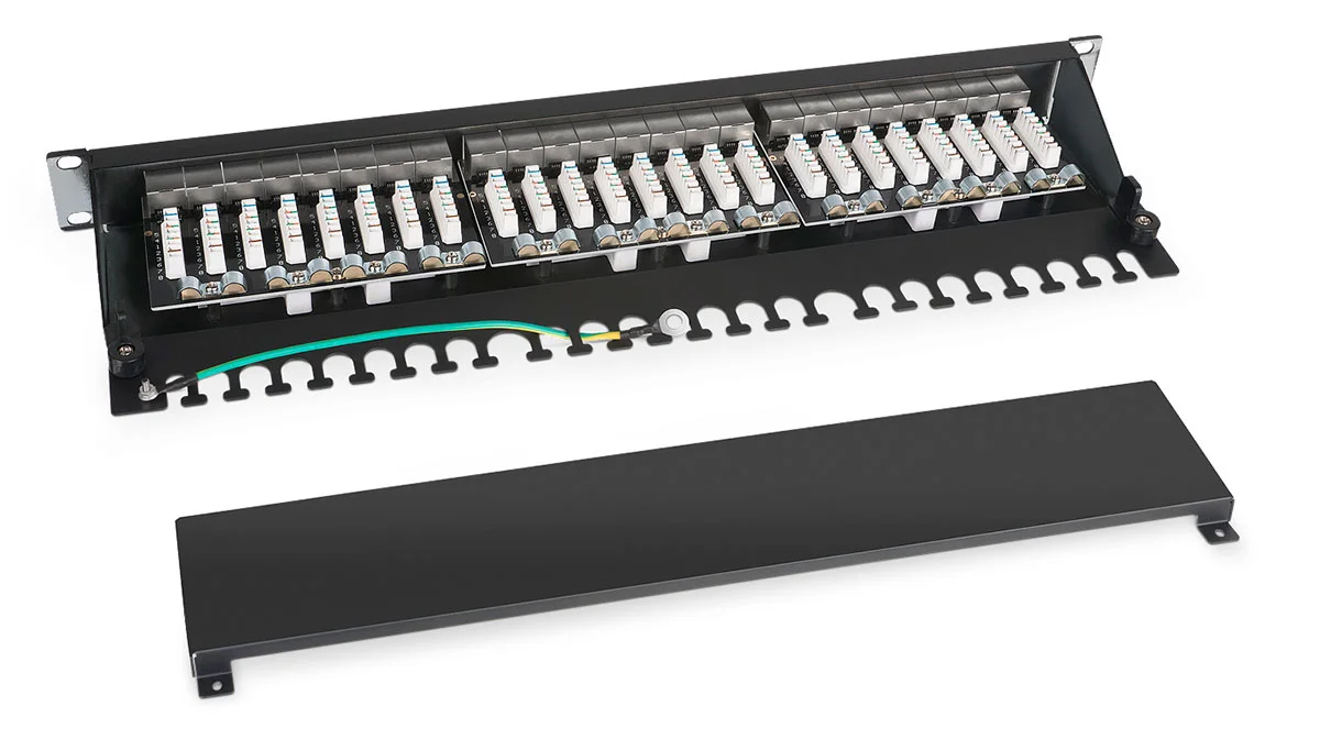 Cabeus PL-24-Cat.6a-SH-Dual (7653c) Патч-панель 19"  на 24 порта