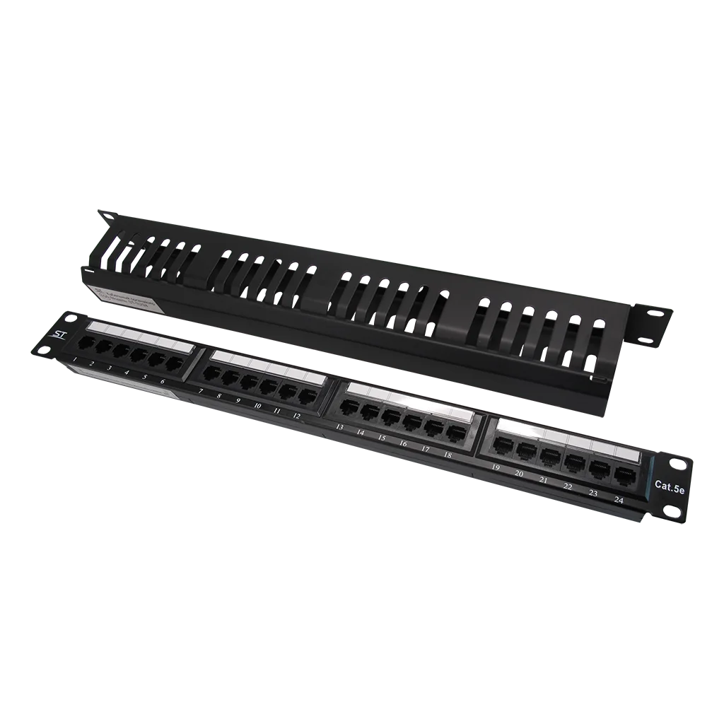 Space Technology ST-PP24-01+ST-1U/24 Патч-панель 19"  на 16 портов