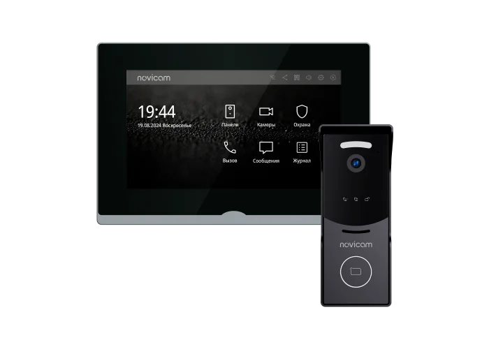 Комплект видеодомофона Novicam IMPULSE 7 IP WIFI KIT BLACK Novicam v.4648