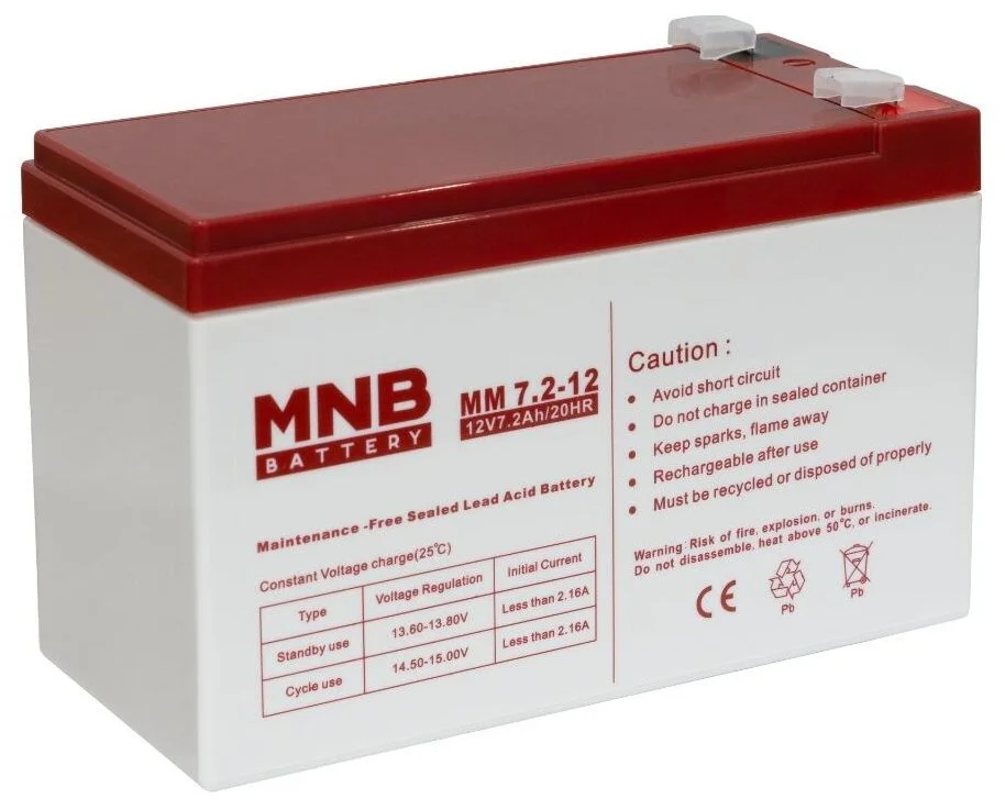 Аккумулятор MNB MM 7.2-12 AGM (12 В / 7,2 Ач)