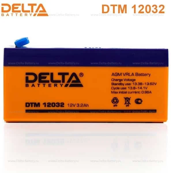 Аккумулятор Delta DTM 12032 AGM (12 В / 3,2 Ач)