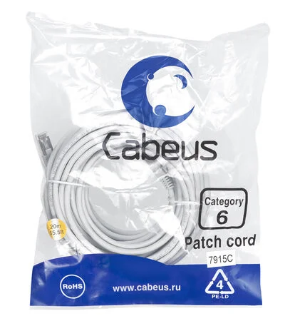 Патч-корд Cabeus PC-FTP-RJ45-Cat.6-20m-LSZH (7915c)
