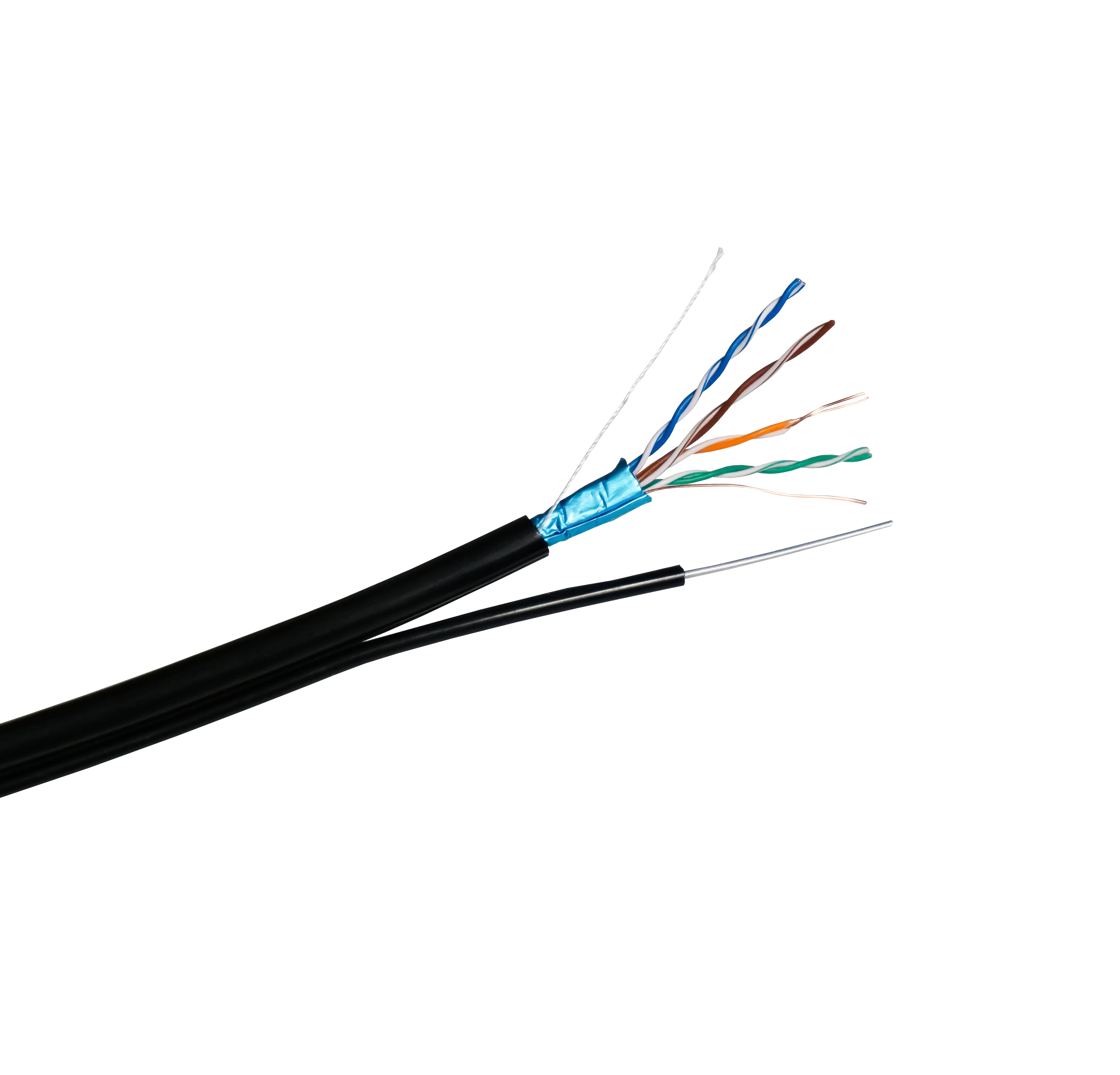 FTP CAT 5E CU 4x2x0,50 CU PE ВНЕШ С ТРОСОМ(МЕДНЫЙ)