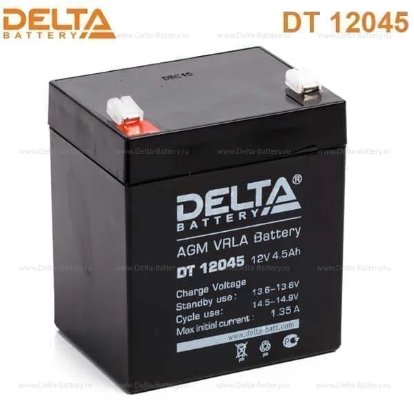 Аккумулятор Delta DT 12045 AGM (12 В / 4,5 Ач)
