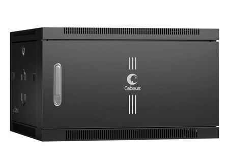 Cabeus SH-05F-6U60/35m-BK (8609c) Настенный 6U телекоммуникационный шкаф 19"