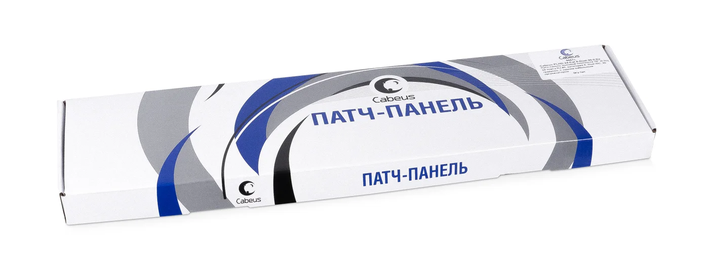 Cabeus PLHD-24-Cat.6-Dual-90-0,5U (9667c) Патч-панель 19"  на 24 порта