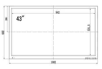 Монитор для видеонаблюдения Amatek APV-M43PK, 43"