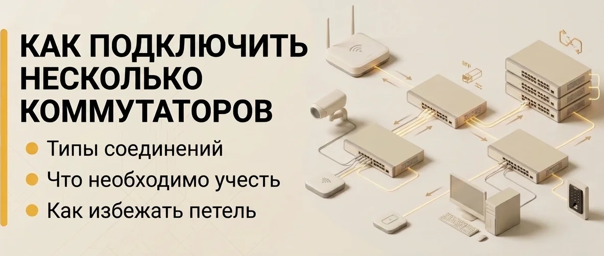 Подключение нескольких коммутаторов в одну сеть
