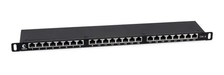 Cabeus PLHD-24-Cat.6-SH-Dual-0,5U (9651c) Патч-панель 19"  на 24 порта