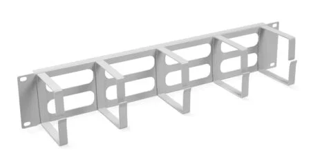 Cabeus JB08-2U-GY (7917c) Горизонтальный 2U кабельный органайзер 19" Серый