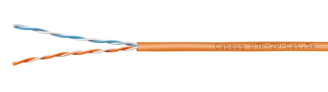 UTP-2P-Cat.5e-SOLID-LSZH-OR-500 (12216c)
